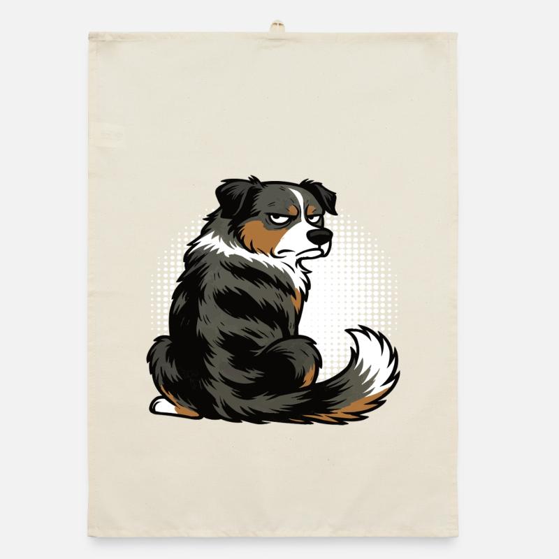 Australian Shepherd Aussie Aussie Owners Aussies Organic dish towel