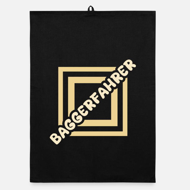 Baggerfahrer Organic Geschirrtuch