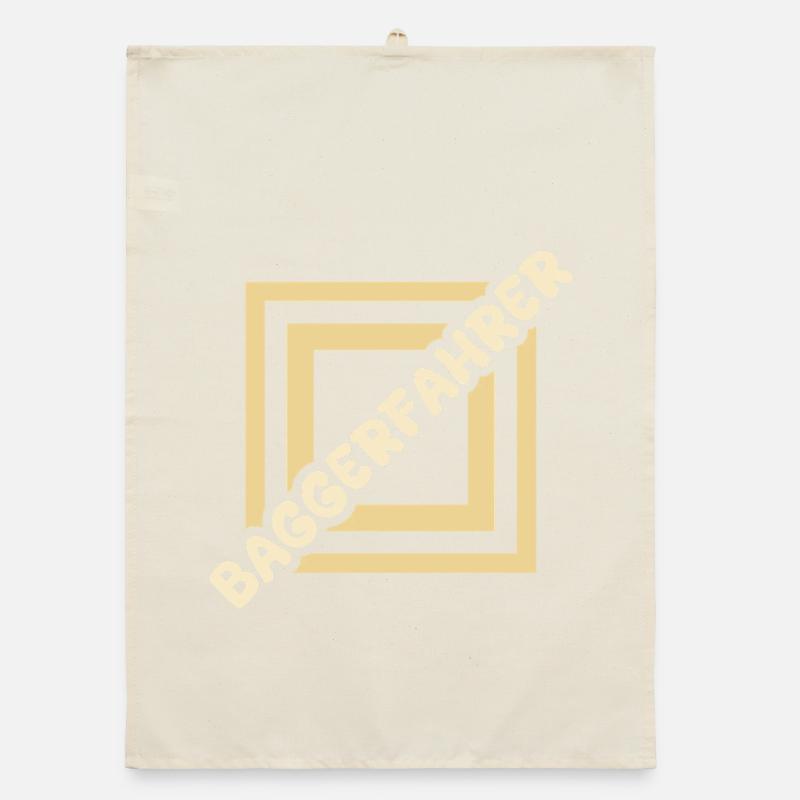 Excavator Operator Organic dish towel