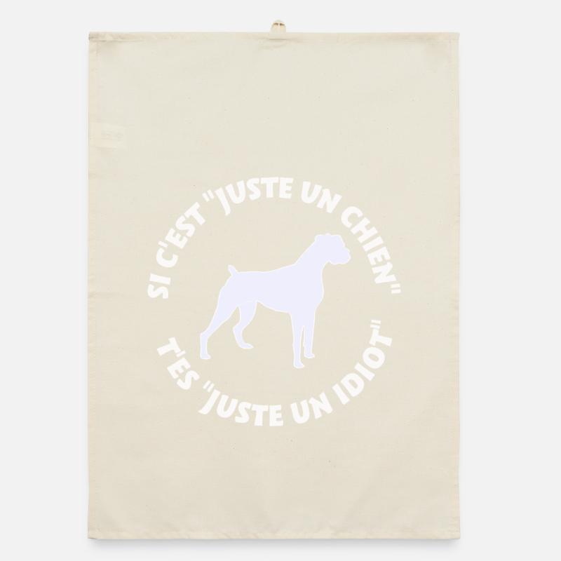 Boxer pas juste un chien Torchon bio