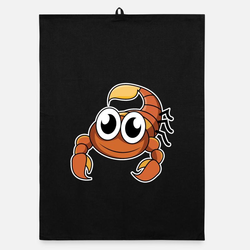 Funny Scorpion Organic dish towel
