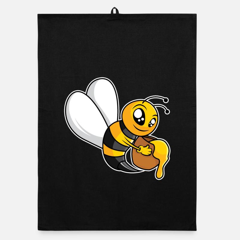 Abeille mellifère industrieuse - Design Torchon bio
