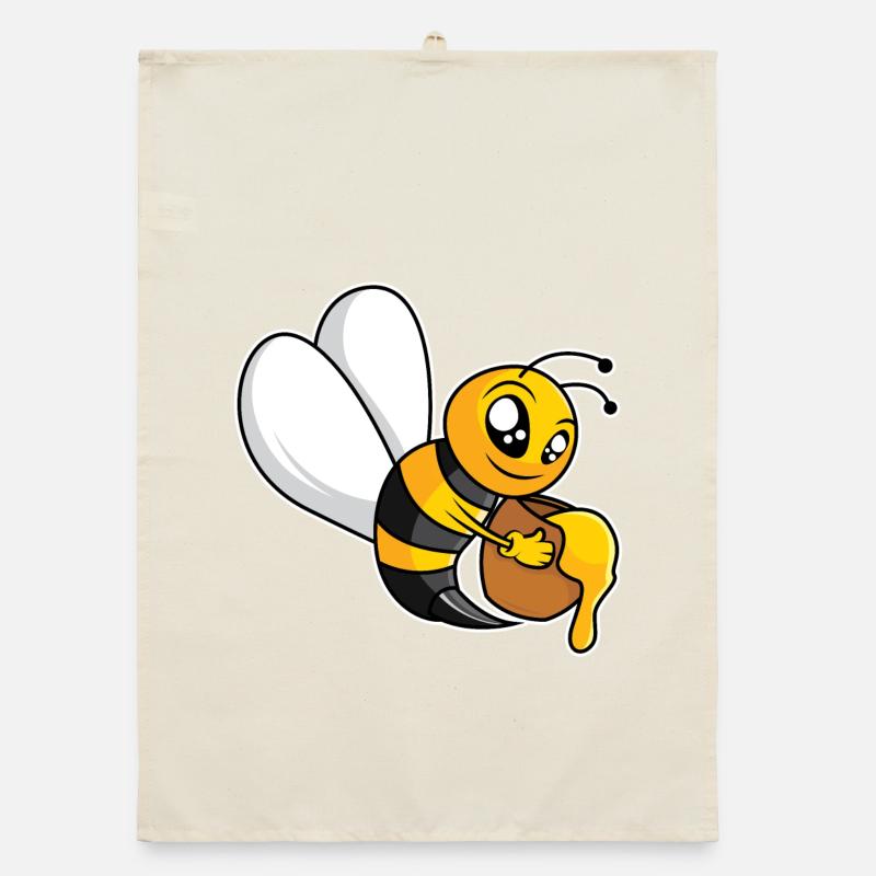Industrious Honey Bee - Design Organic dish towel