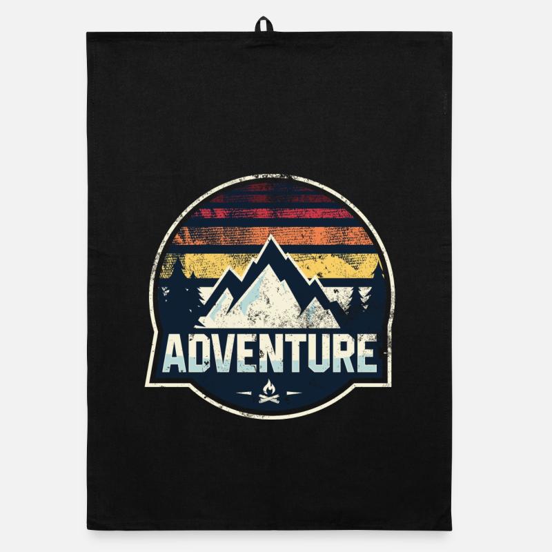 Adventure Mountain Patch Organic dish towel