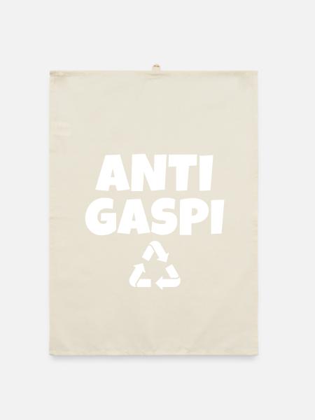 anti-gaspi, anti-gaspillage, recycler - Torchon bio - nature - Devant