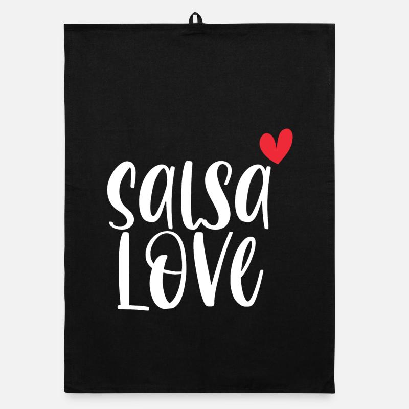 Salsa Love! Tänzerin Latino tanzen Geschenk Organic Geschirrtuch