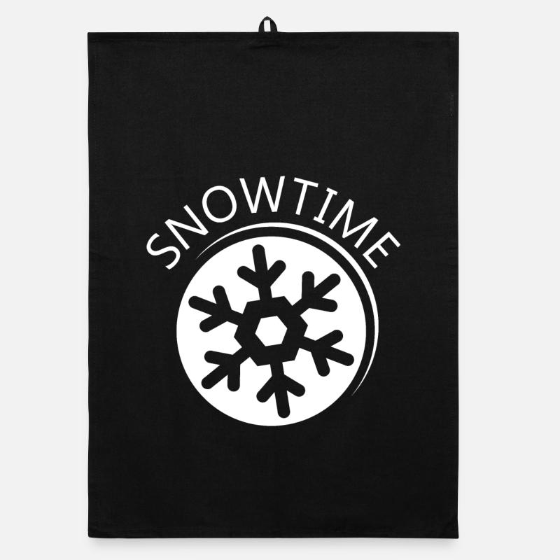 snowtime snow snow symbol snowflake snowflake Organic dish towel