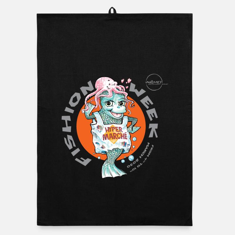 Fishion Week von . Nemo Organic Geschirrtuch
