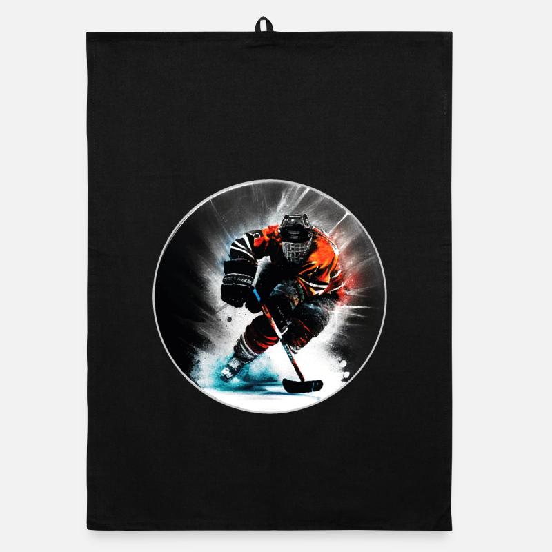 Eishockey Organic Geschirrtuch