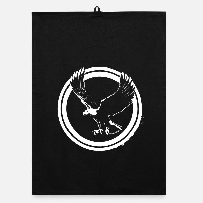 Logo Eagle en rond Torchon bio
