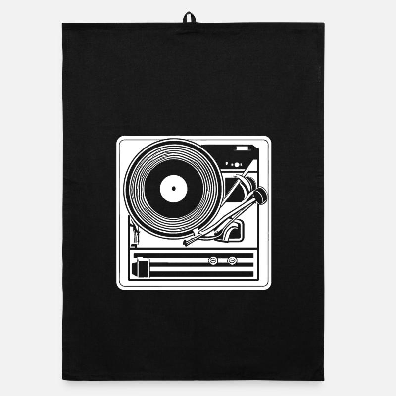 Platine vinyle design rétro Torchon bio