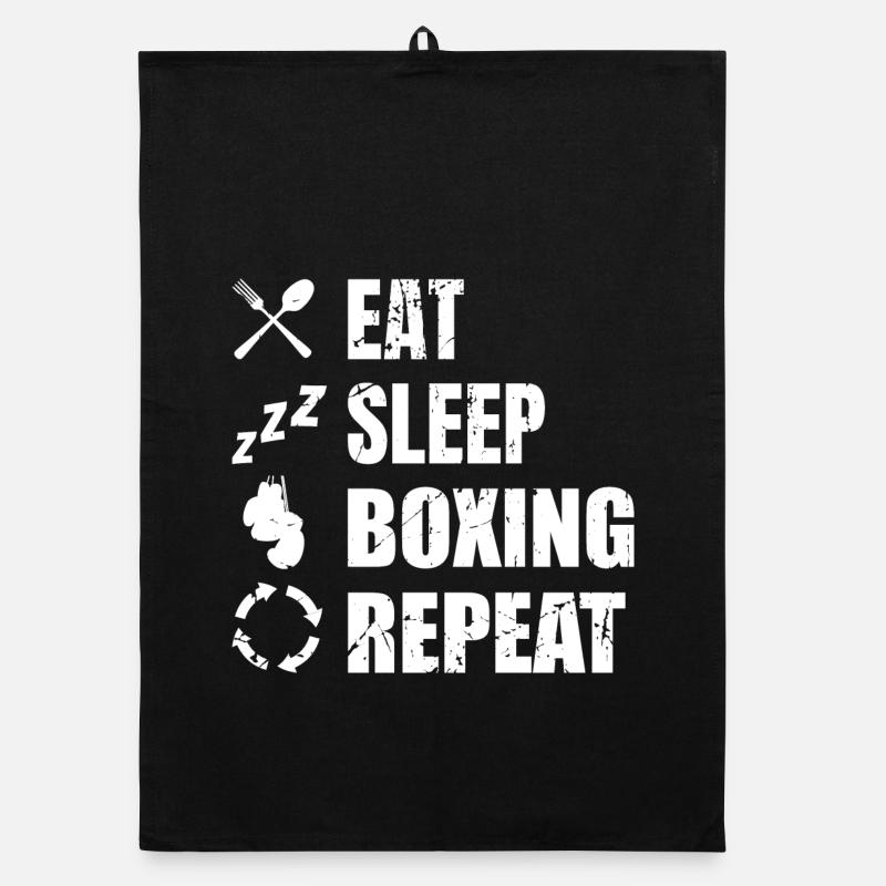 Manger Sommeil Boxe Répéter Torchon bio