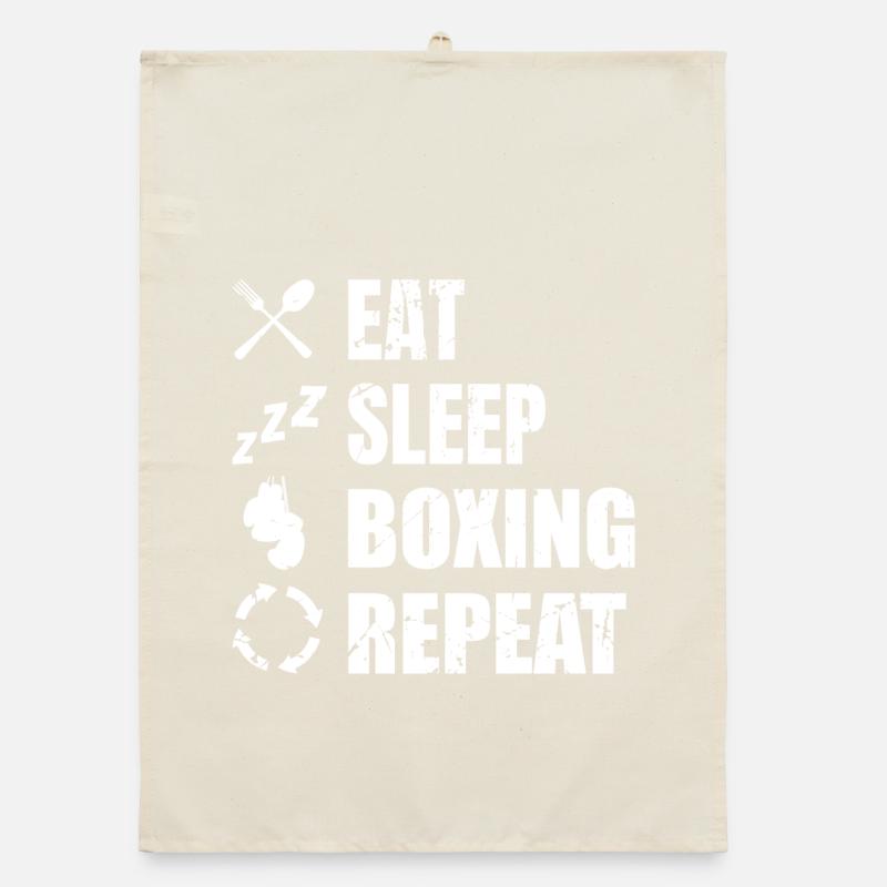 Manger Sommeil Boxe Répéter Torchon bio