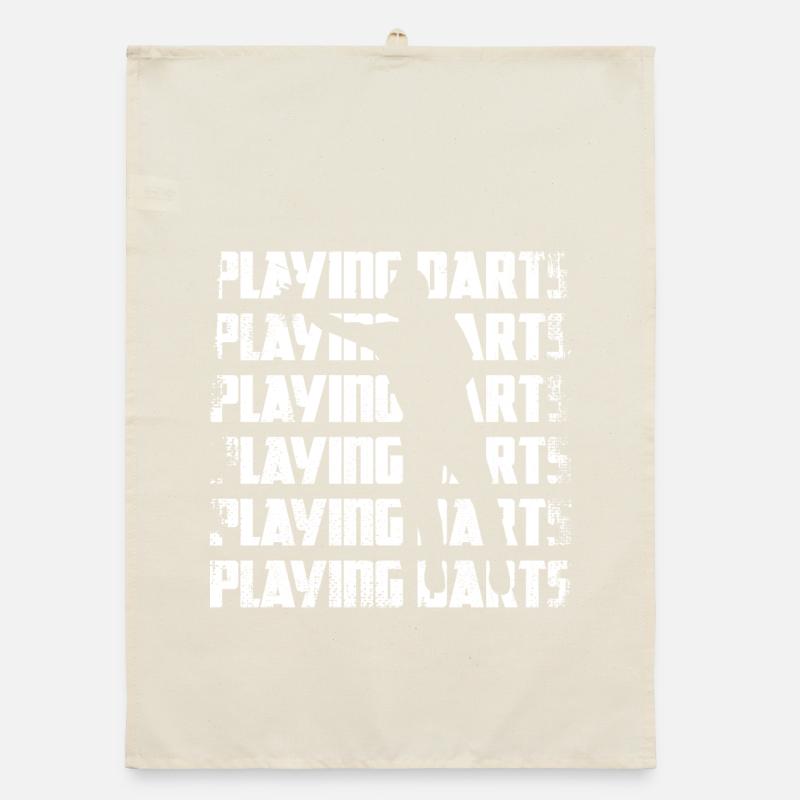 Playing darts Organic dish towel