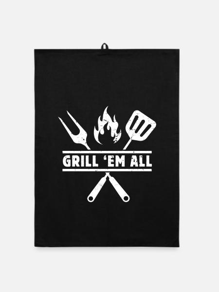 Grill'am all - Organic dish towel - black - Front