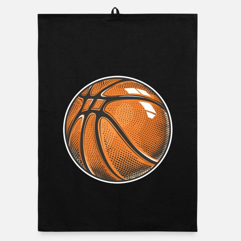 Graphique de ballon de basket-ball Torchon bio