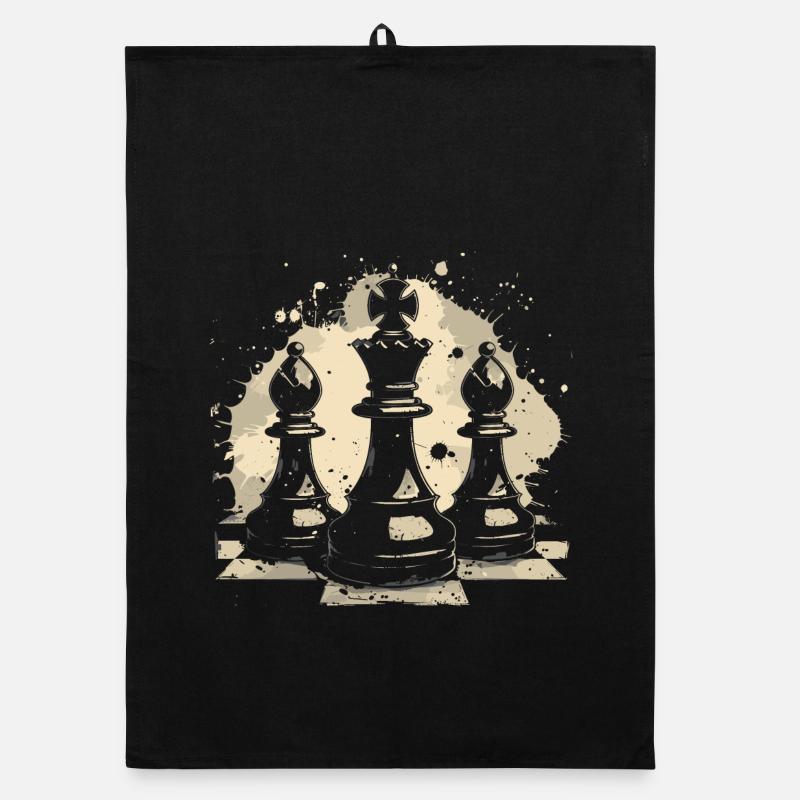 Schach Graffiti Organic Geschirrtuch