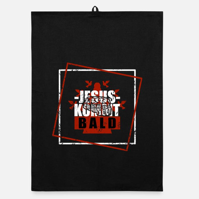 Jesus is coming soon Organic dish towel
