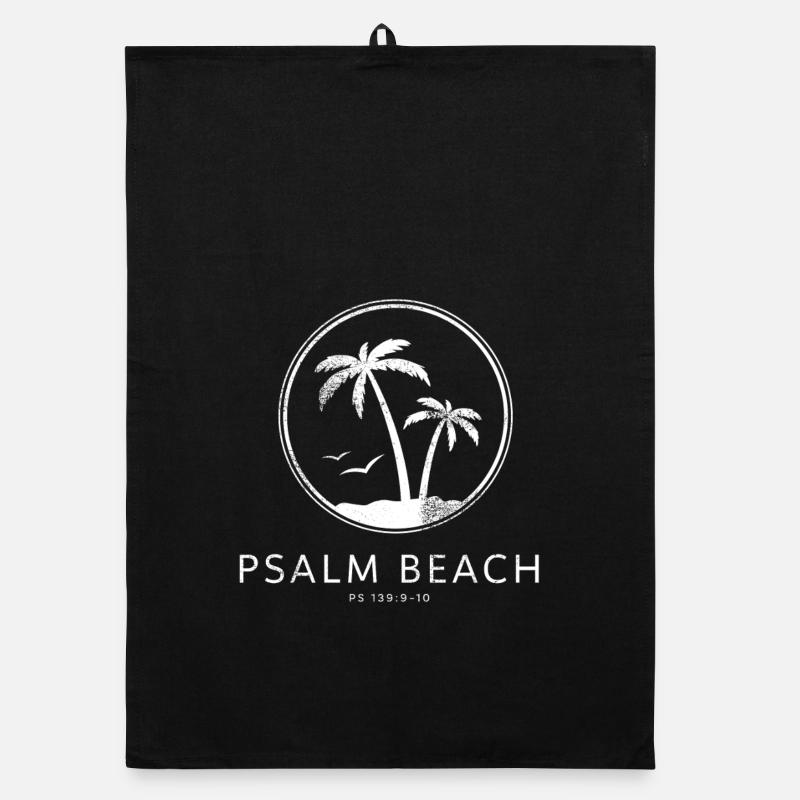 Psalmbeach (2) - Summer Logo Psalm 139 Organic Geschirrtuch