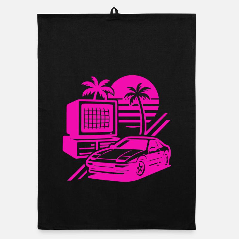 Miami Rétro Pop Art Torchon bio