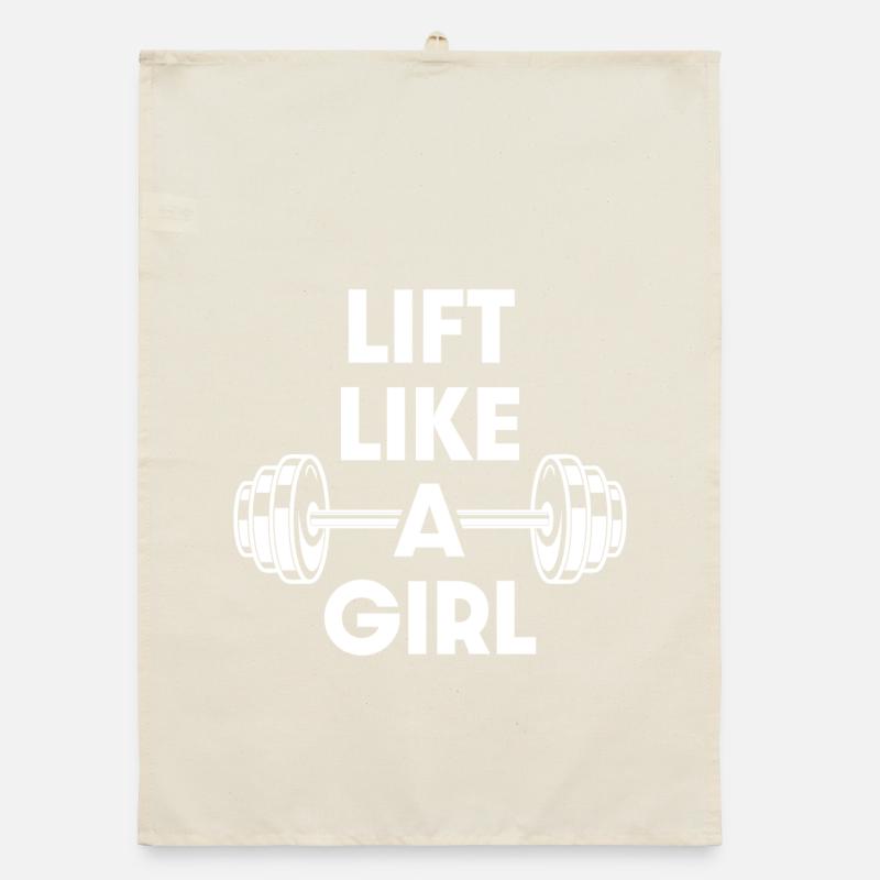 Heben Sie wie ein Mädchen Organic Geschirrtuch