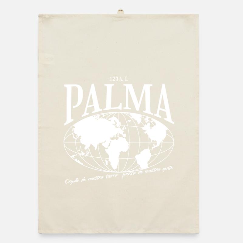 World Map Palma Design Organic dish towel
