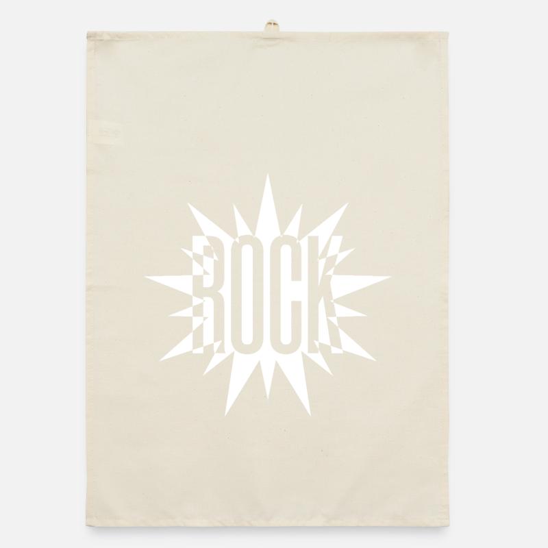 Felsausbruch-Emblem Organic Geschirrtuch