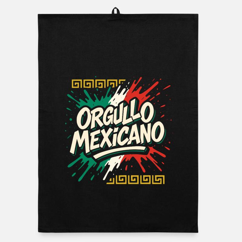 Orgullo Mexicano Mexique Drapeau Mexicain Torchon bio