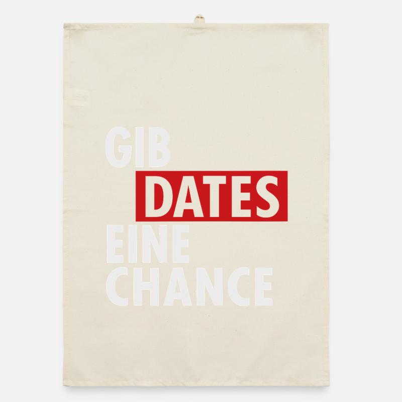Give dates a chance Organic dish towel
