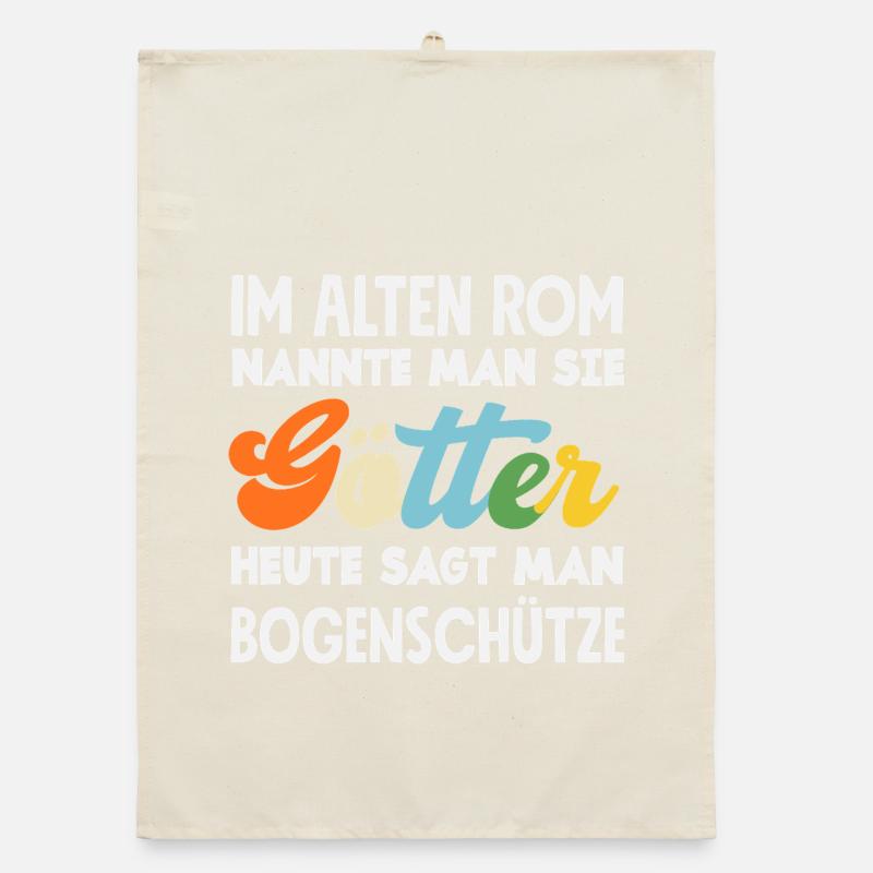 Ich gehe Bogenschießen Organic Geschirrtuch