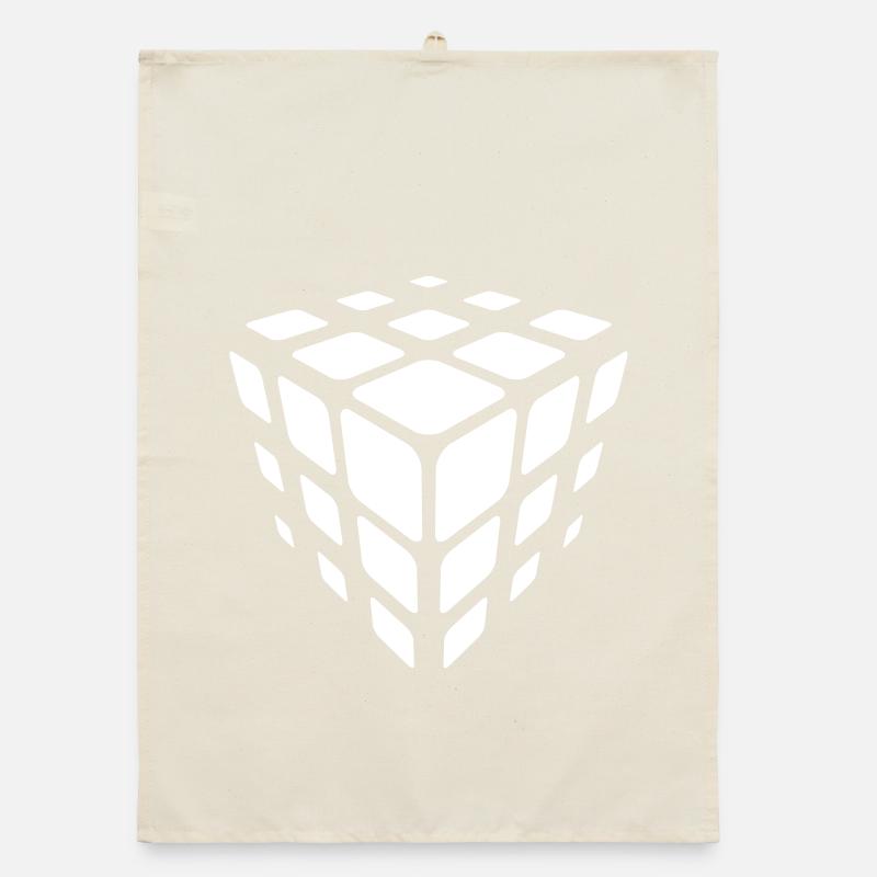 Isometric Cube Tessellation Organic dish towel