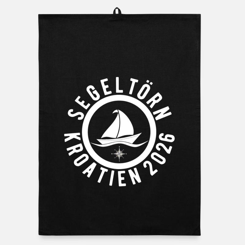 Sailing Trip Croatia 2026 Organic dish towel