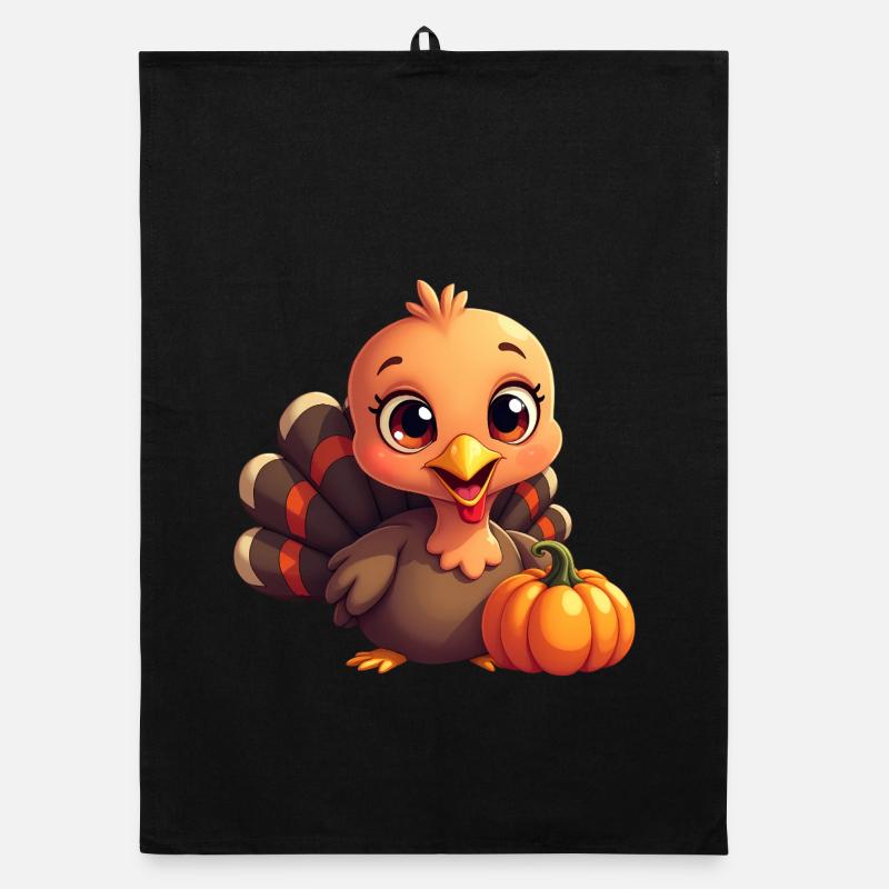 Bébé dinde de Thanksgiving Torchon bio