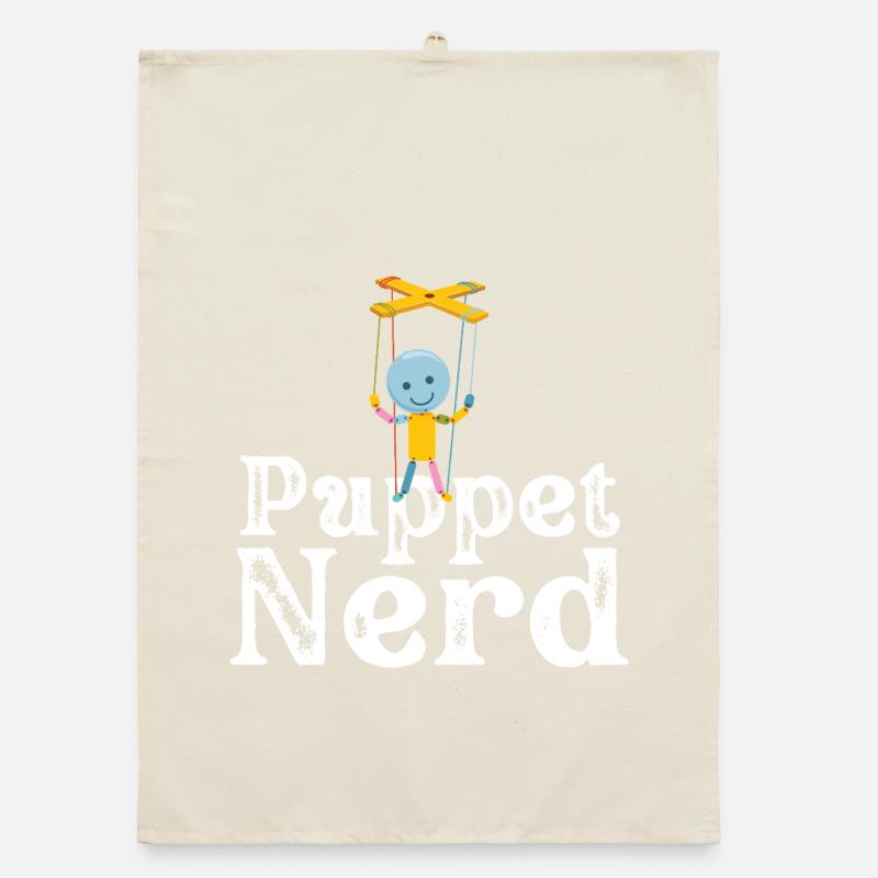Puppet Nerd Marionette Organic Geschirrtuch