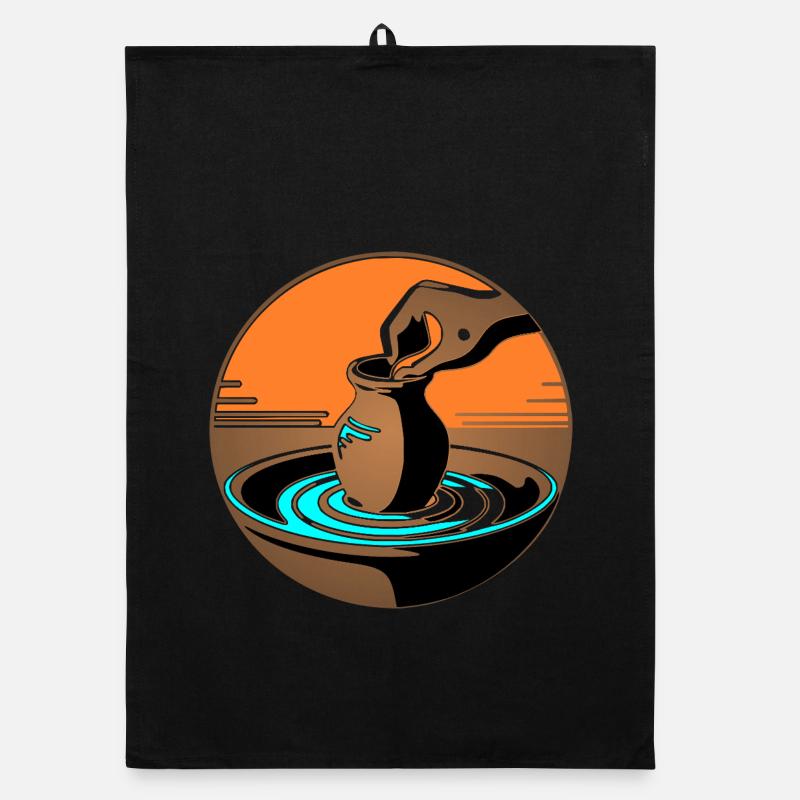 Zen Pottery Master - Blue Edition Organic dish towel