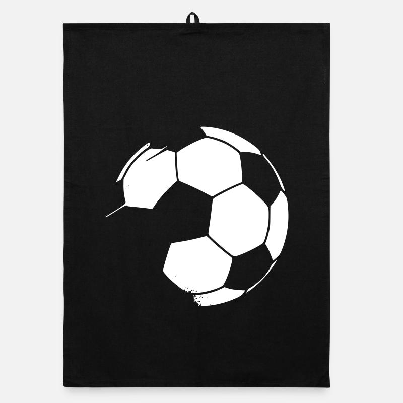 Fußball Used Look Grunge Organic Geschirrtuch