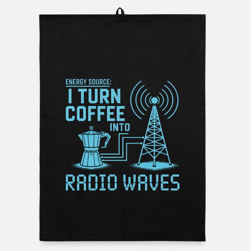 Je transforme le café en ondes radio Torchon bio