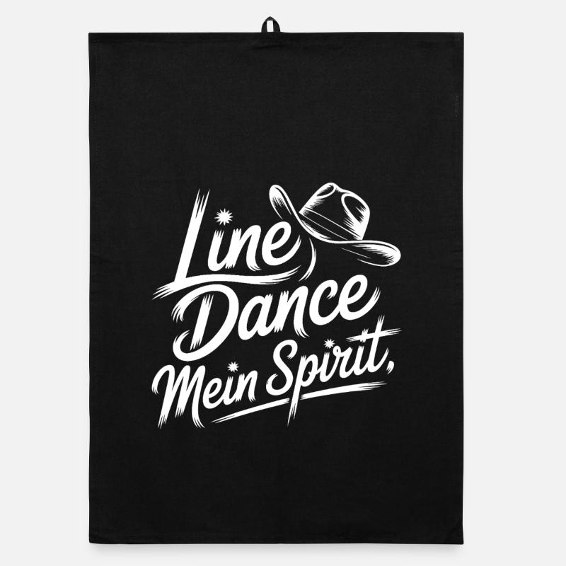 Line Dance My Spirit Organic dish towel