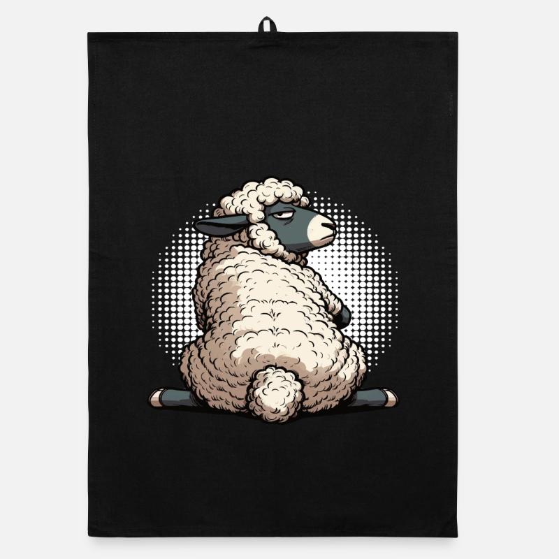 Schaf Schafe Schäfer Schafhalter Schafbock Organic Geschirrtuch