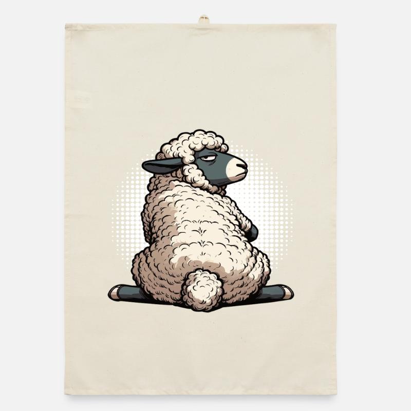 Schaf Schafe Schäfer Schafhalter Schafbock Organic Geschirrtuch