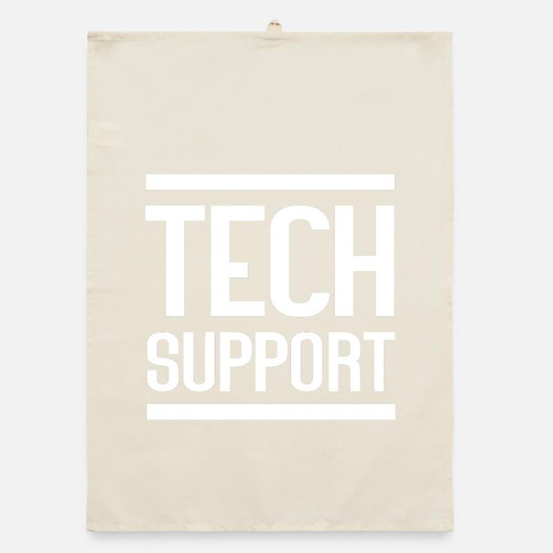 Soutien technique Logo en gras Torchon bio