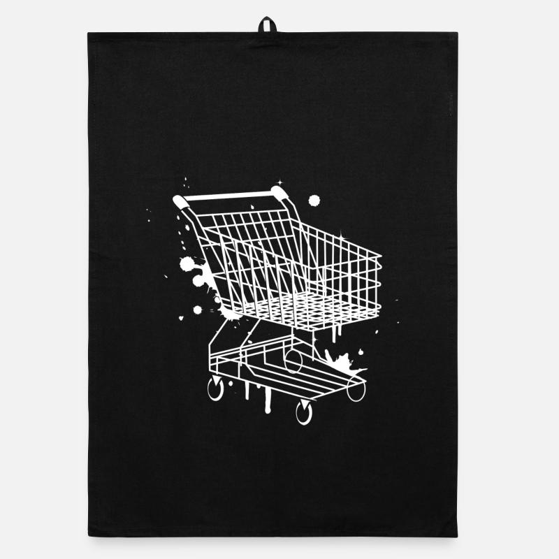 Panier d'achat graffiti Torchon bio