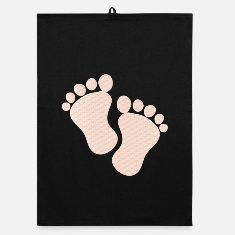 empreintes de bébé mignon Torchon bio