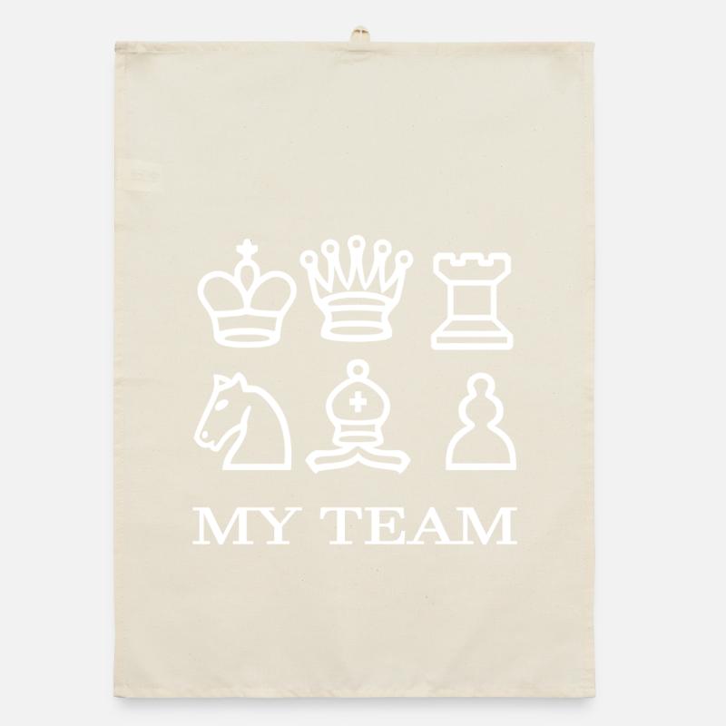 chess Organic dish towel