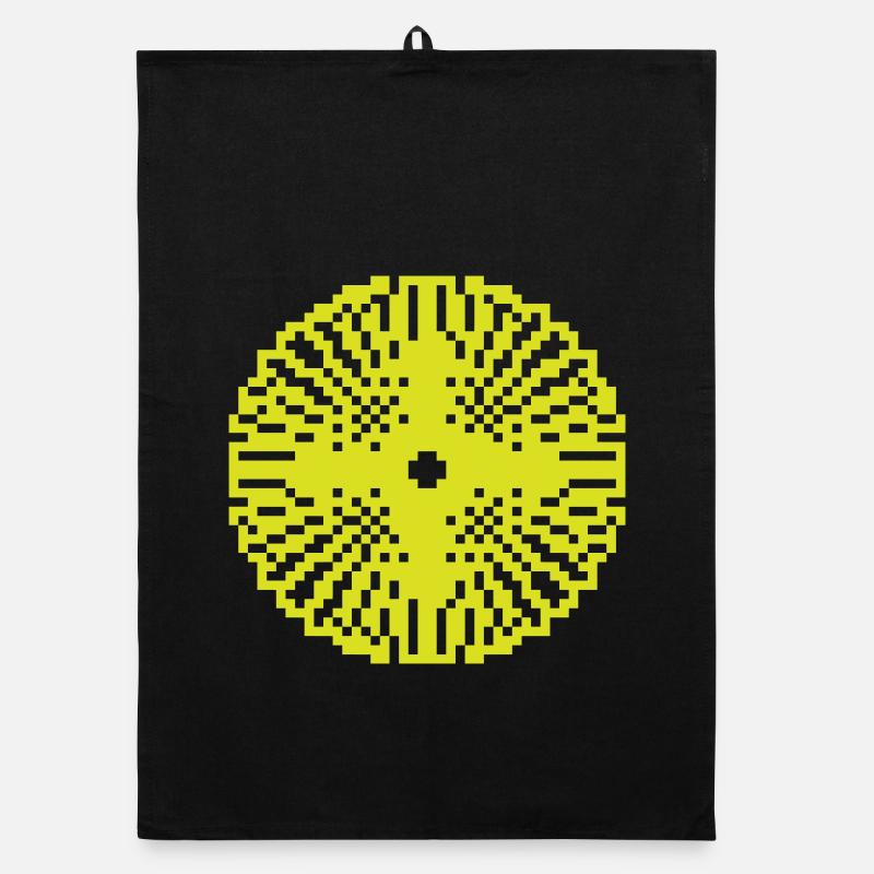 Soleil pixel pixel cercle pixelisé soleil | Graphique vectoriel Torchon bio