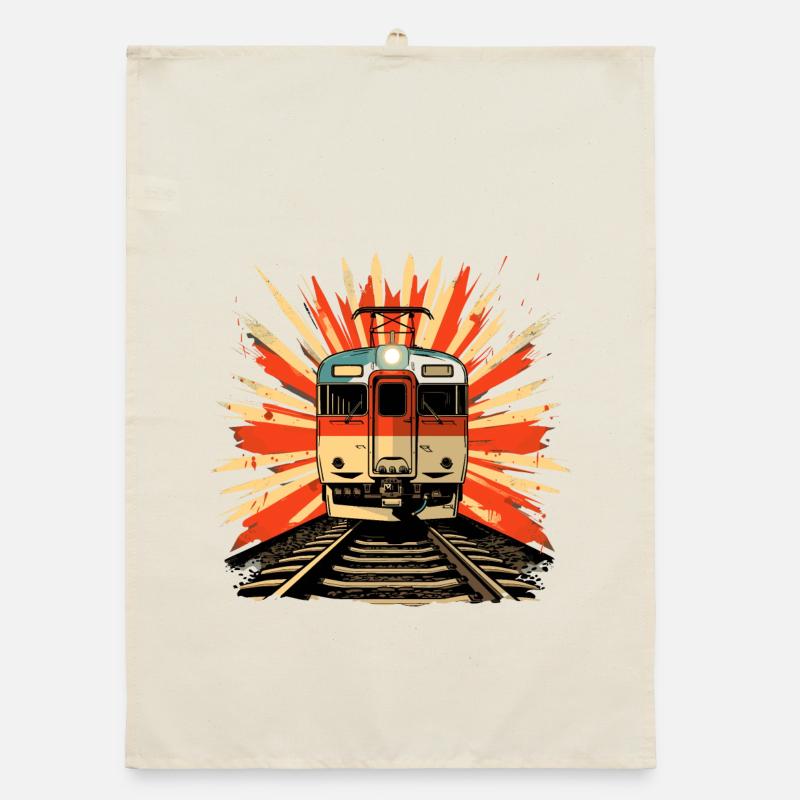 Illustration de chemin de fer Torchon bio