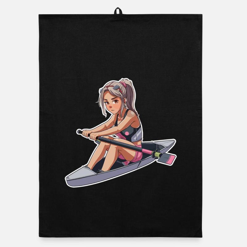 Rameur Fille Graphique Torchon bio