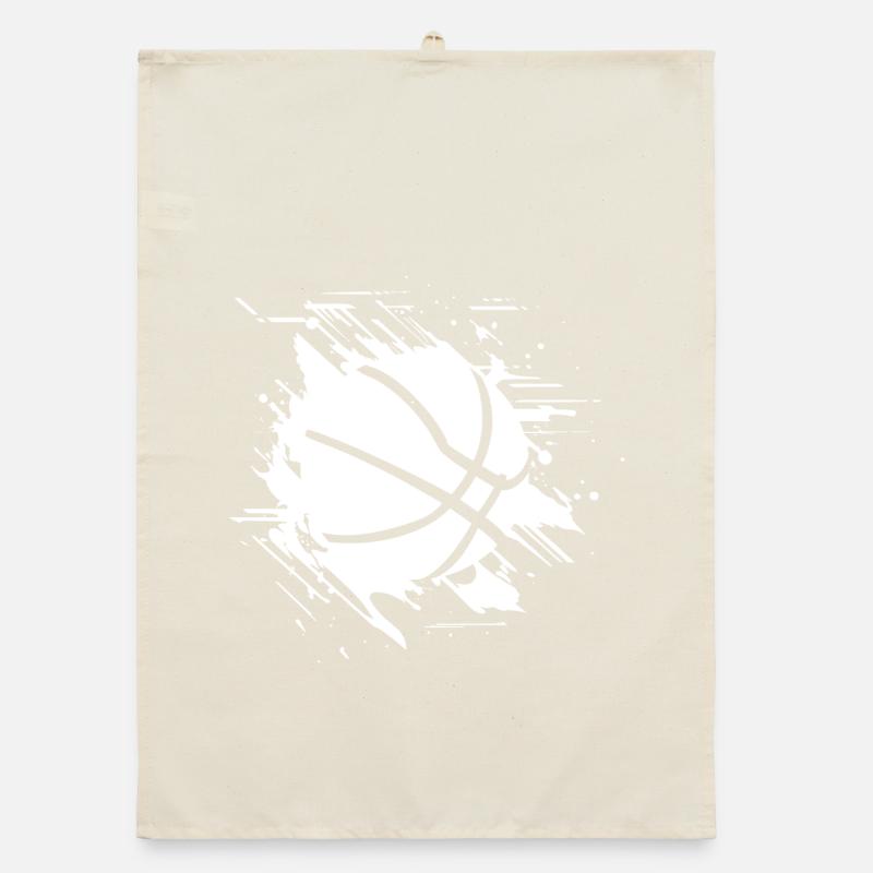 Graphismes de basket-ball Torchon bio