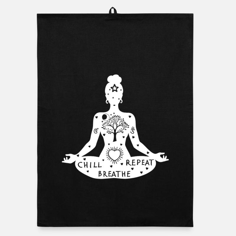 Yoga-Kunst #3 Organic Geschirrtuch