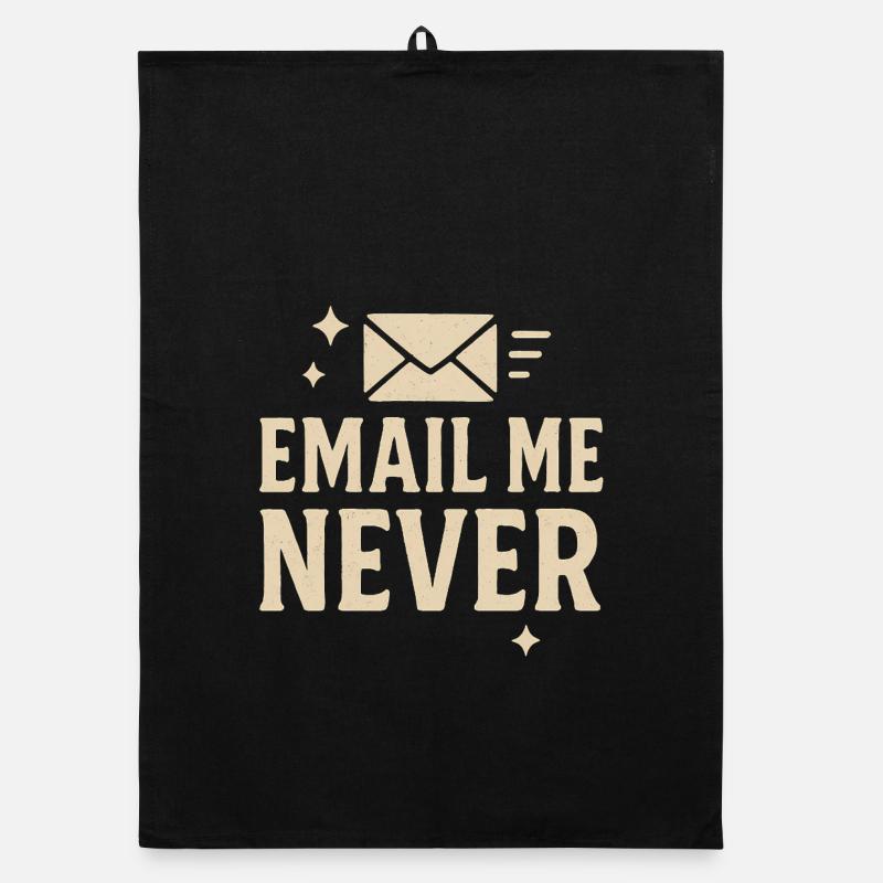 Humorvolle E-Mail Nie Design, Mitarbeiter Organic Geschirrtuch